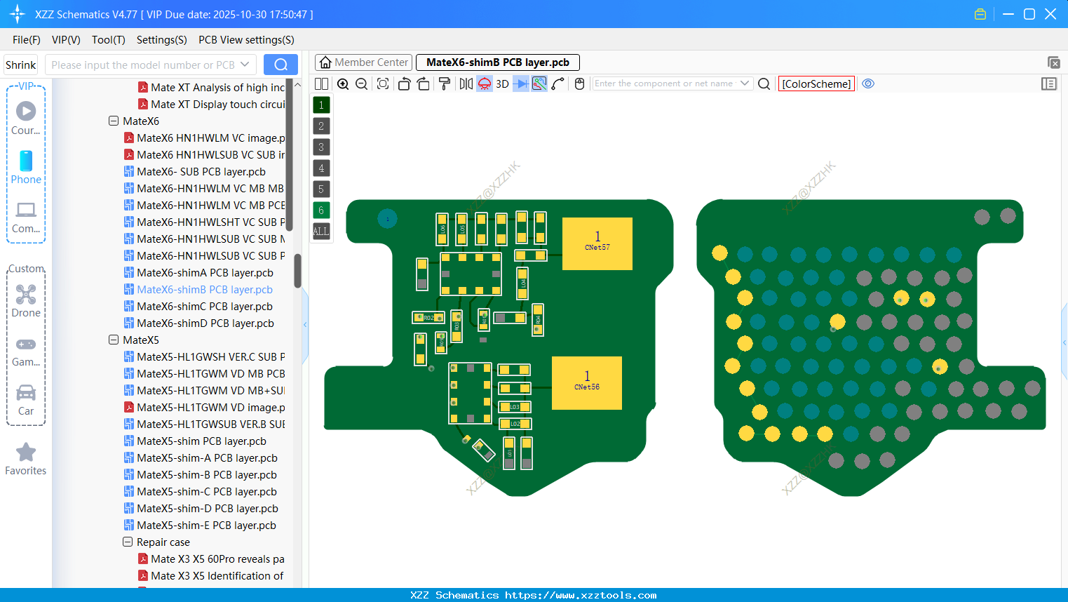 Huawei MateX6-shimB PCB Layer
